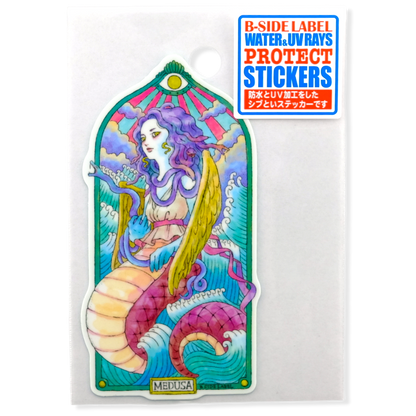 Winged Medusa ✦ B-Side Label Sticker