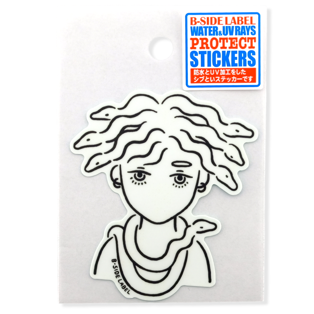 Medusa Black & White ✦ B-Side Label Sticker