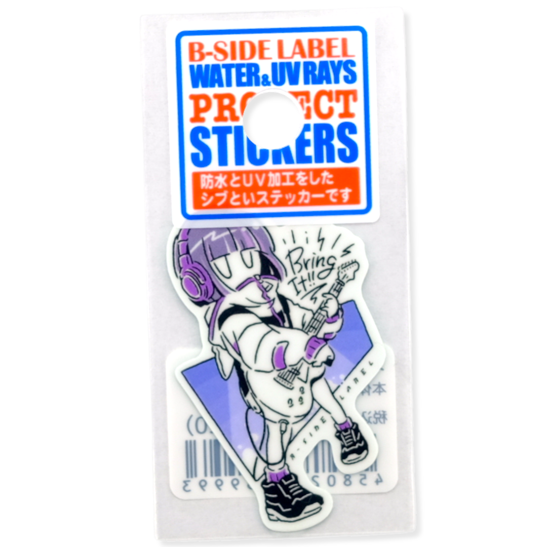Guitar Girlie ✦ B-Side Label Sticker