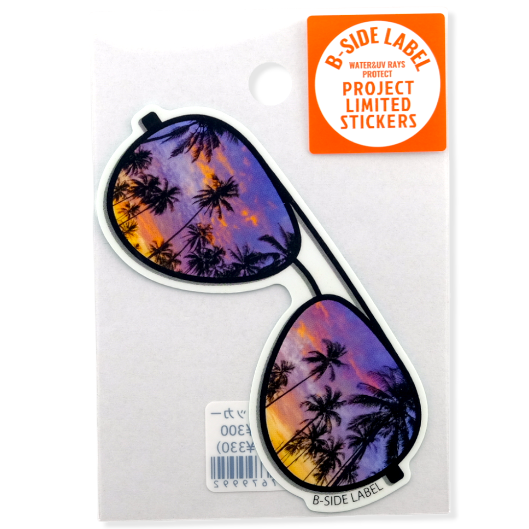 Gafas de sol Palmera Atardecer ✦ Pegatina B-Side Label