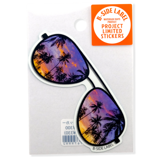 Sunset Palm Sunglasses ✦ B-Side Label Sticker