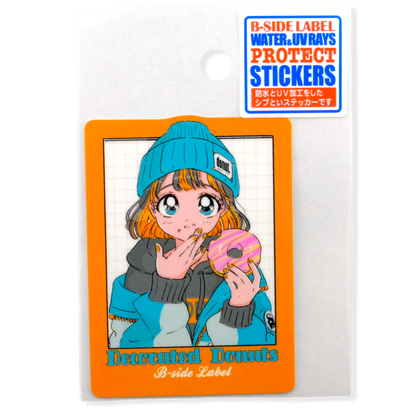 Glazed Donuts Girlie ✦ B-Side Label Pegatina