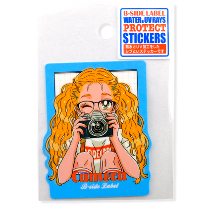 35mm Camera Girlie ✦ B-Side Label Sticker