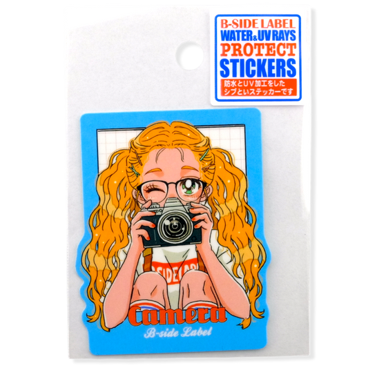 35mm Camera Girlie ✦ B-Side Label Sticker