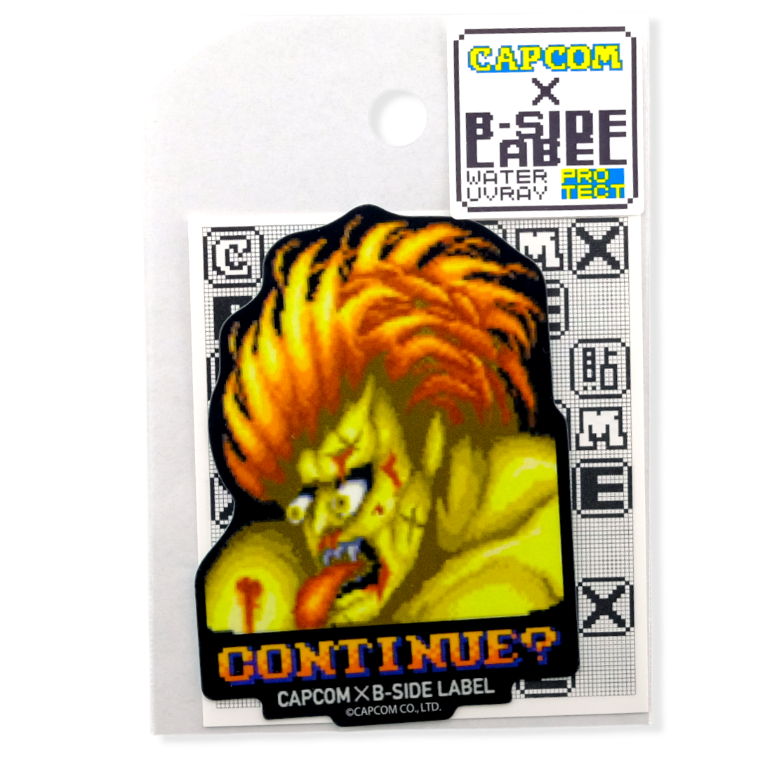 Street Fighter Blanka “Continue?” ✦ B-Side Label Sticker