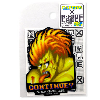 Street Fighter Blanka “Continue?” ✦ B-Side Label Sticker