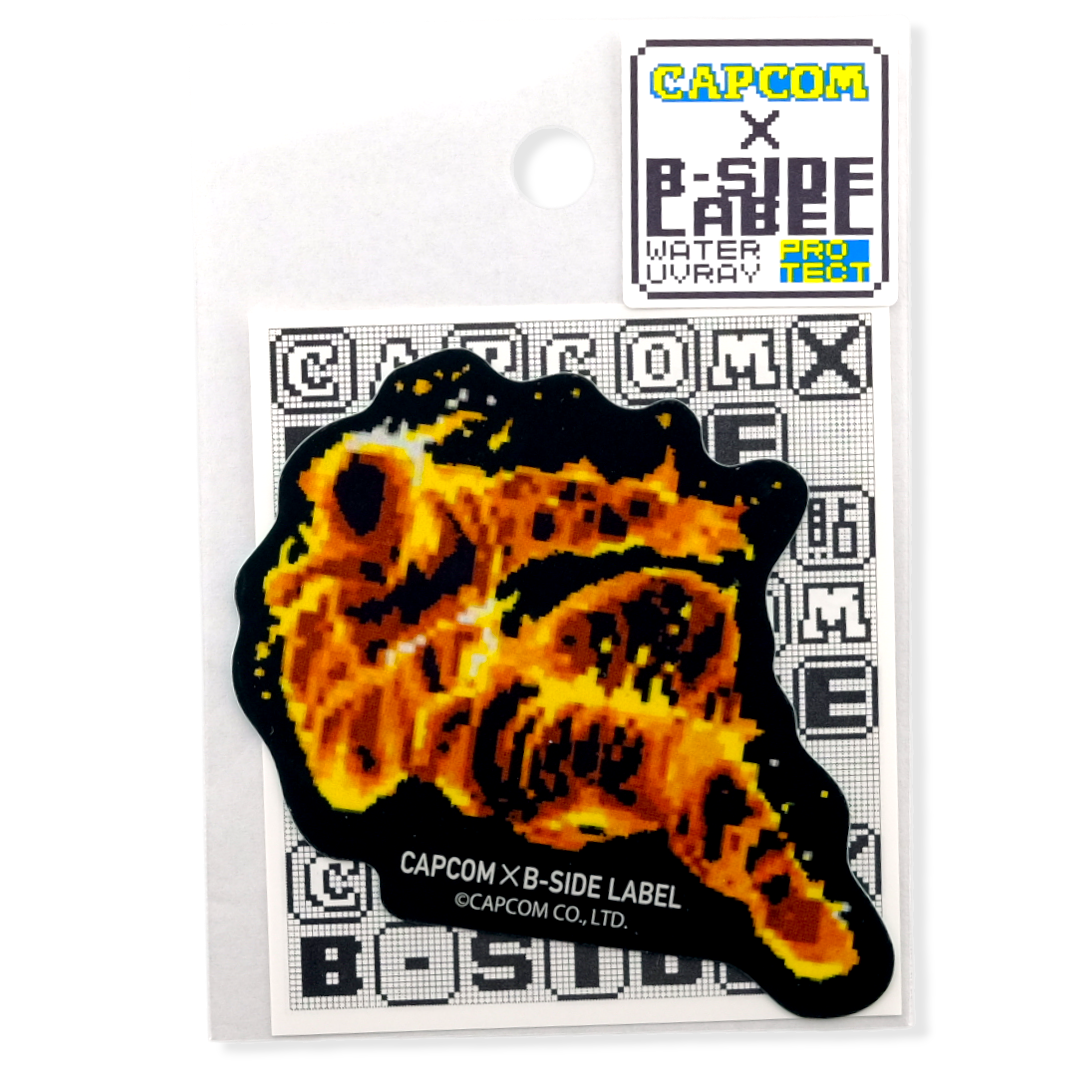 Street Fighter “Yoga Fire” Burned Opponent ✦ B-Side Label Sticker