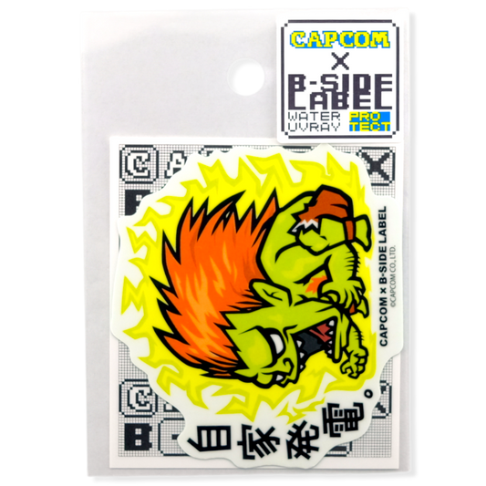 Street Fighter Blanka (Shock Pose) ✦ B-Side Label Sticker