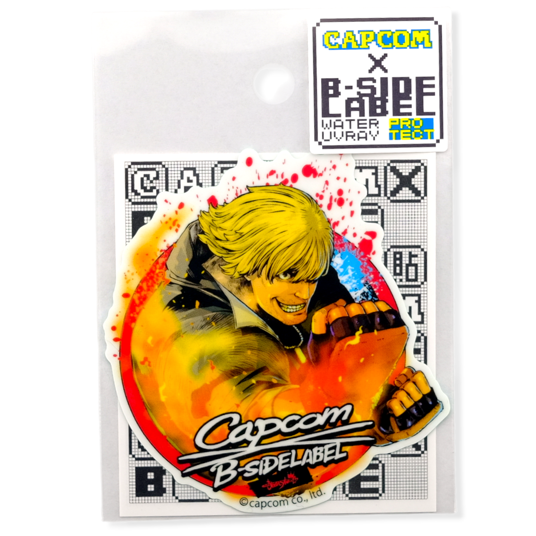 Street Fighter Ken Masters ✦ B-Side Label Sticker