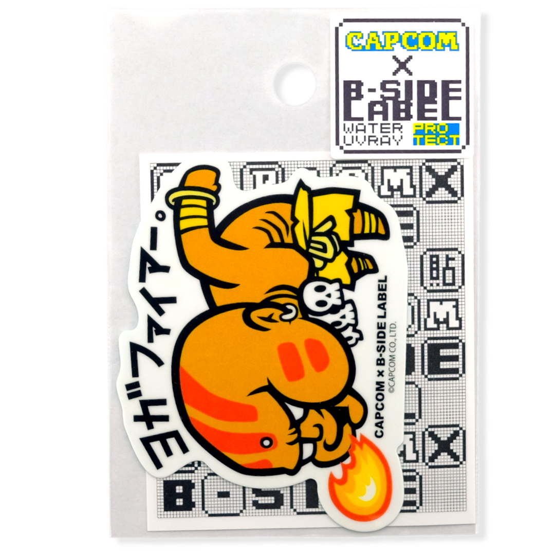 Street Fighter Dhalsim – Yoga Fire! ✦ B-Side Label Sticker