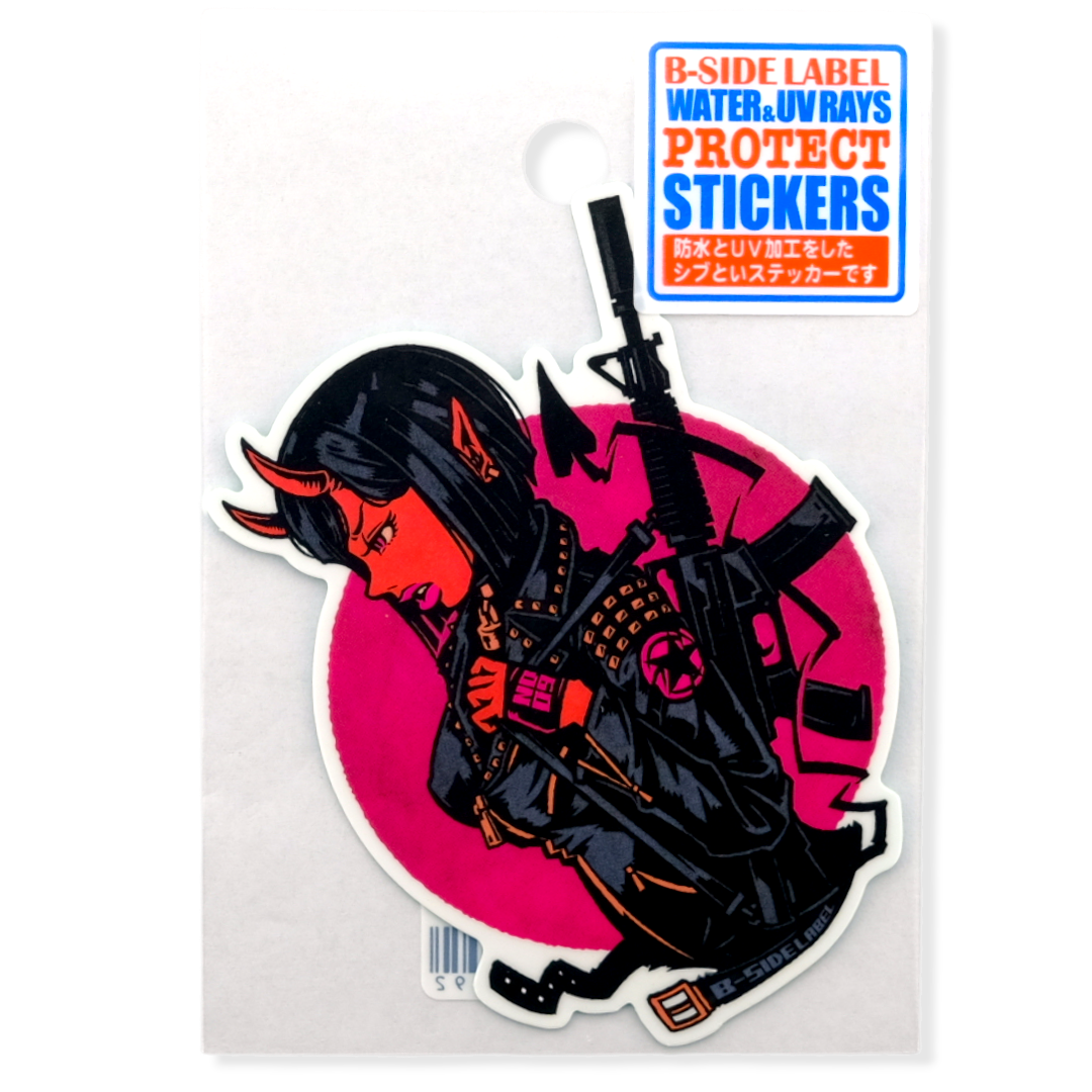 Red Devil Girlie ✦ B-Side Label Sticker