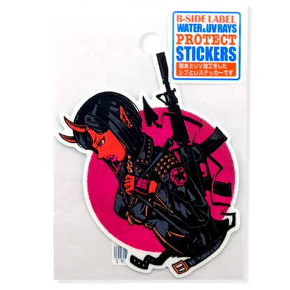 Red Devil Girlie ✦ B-Side Label Sticker