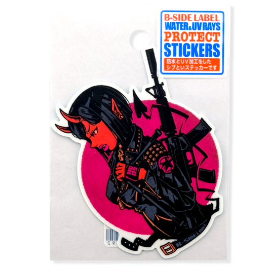 Red Devil Girlie ✦ B-Side Label Sticker