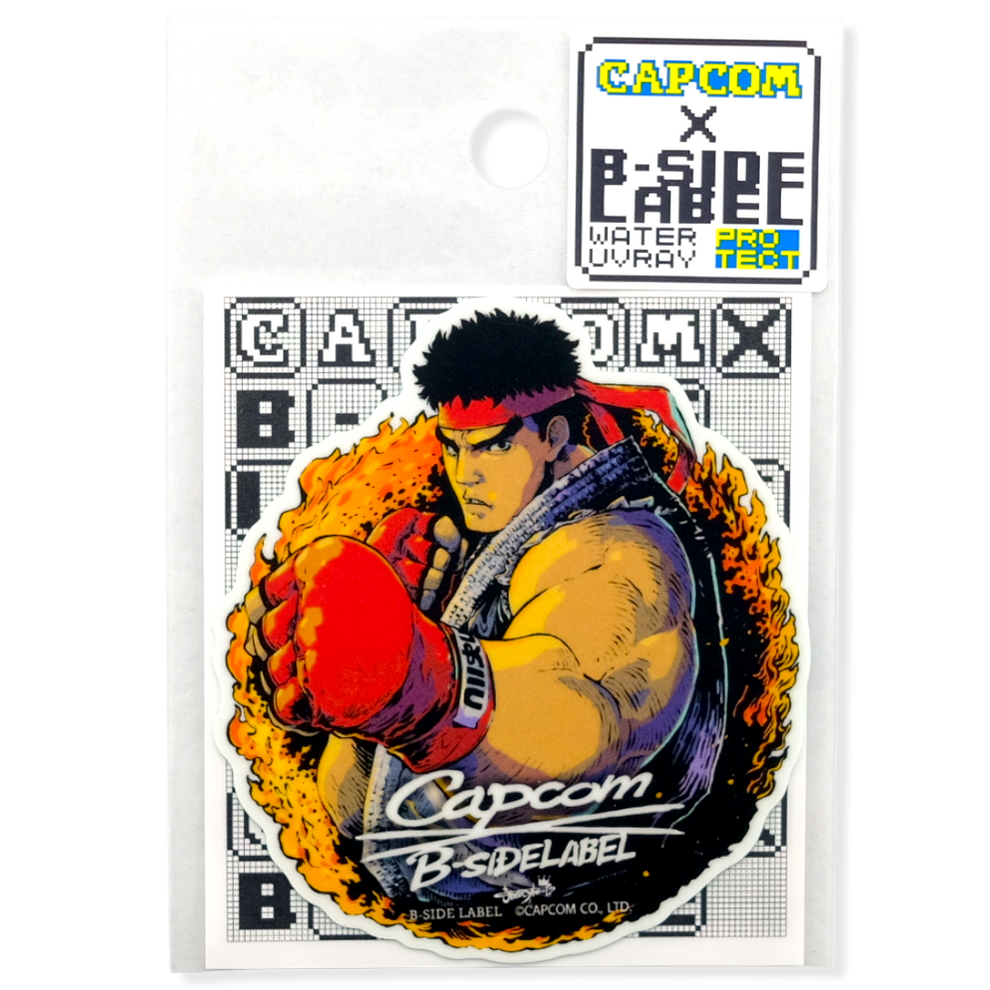 Street Fighter Ryu B-Side Label Sticker – Japan Goods Direct