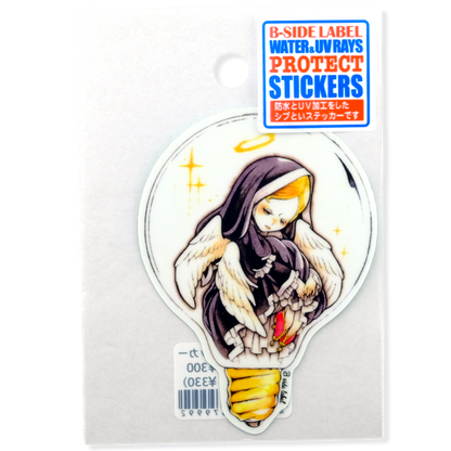Peaceful Angel Lightbulb ✦ B-Side Label Sticker
