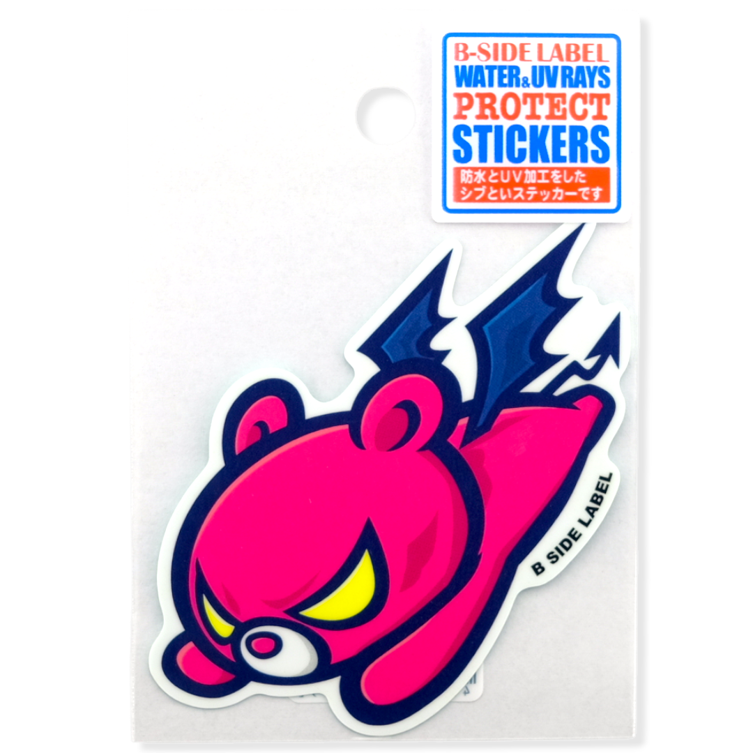Flying Akuma Bear ✦ B-Side Label Sticker