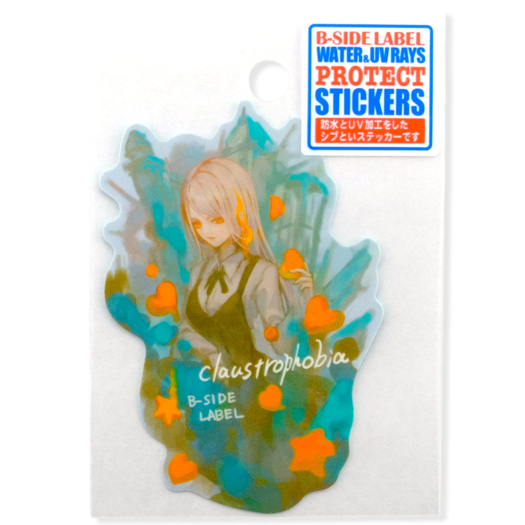 Claustrophobia Girl ✦ B-Side Label Sticker