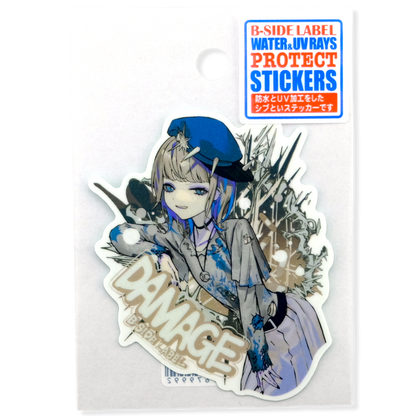 Damage Girlie ✦ B-Side Label Sticker