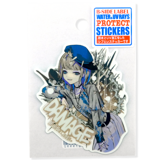 Damage Girlie ✦ B-Side Label Sticker
