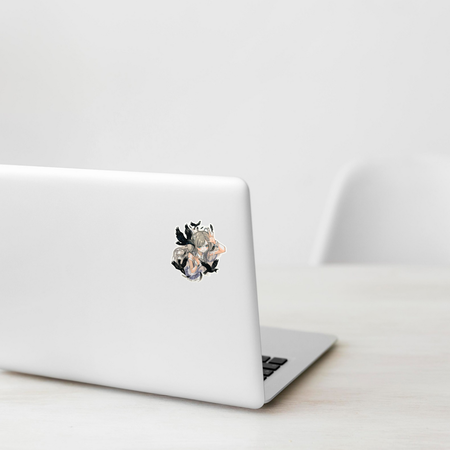 Girl with Ravens ✦ B-Side Label Sticker