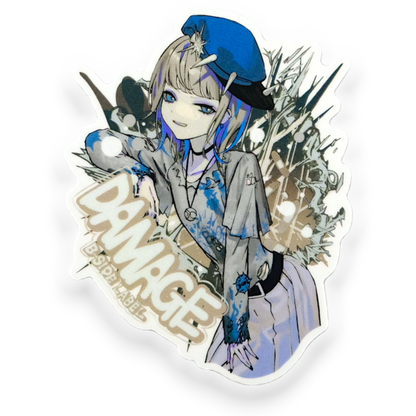 Damage Girlie ✦ B-Side Label Sticker