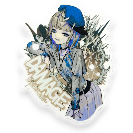 Damage Girlie ✦ B-Side Label Sticker