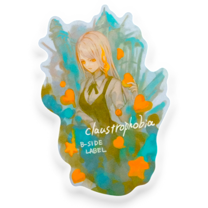 Claustrophobia Girl ✦ B-Side Label Sticker