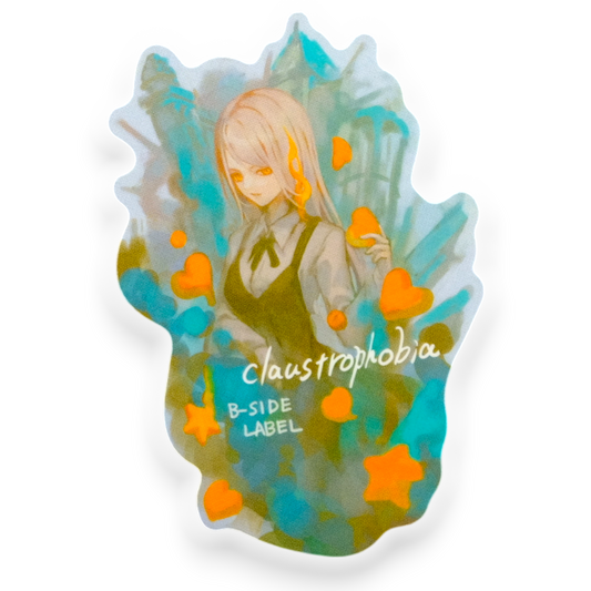 Claustrophobia Girl ✦ B-Side Label Sticker