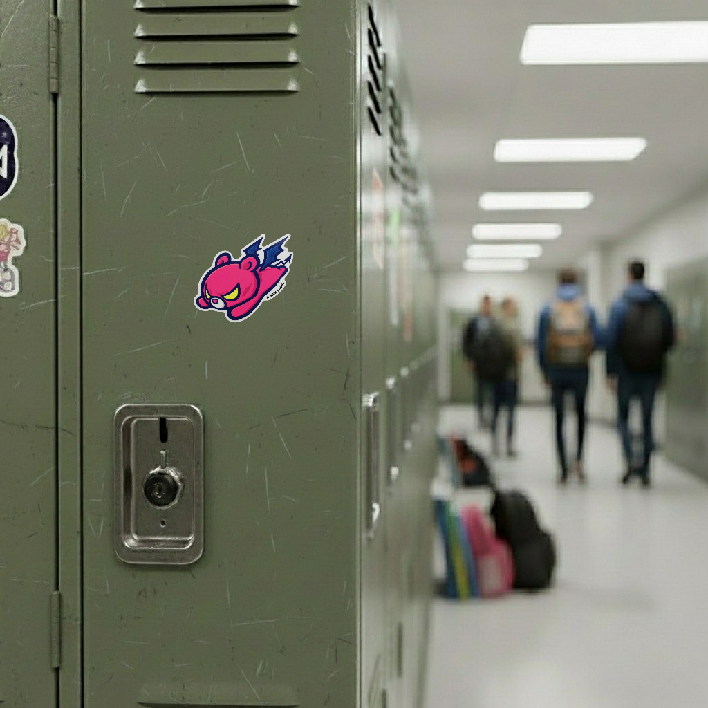 Flying Akuma Bear ✦ B-Side Label Sticker