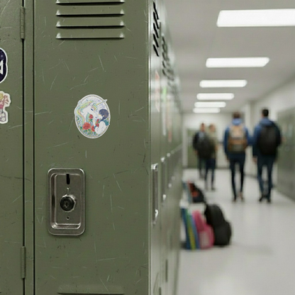 Roses, Unicorn & Girl ✦ B-Side Label Sticker