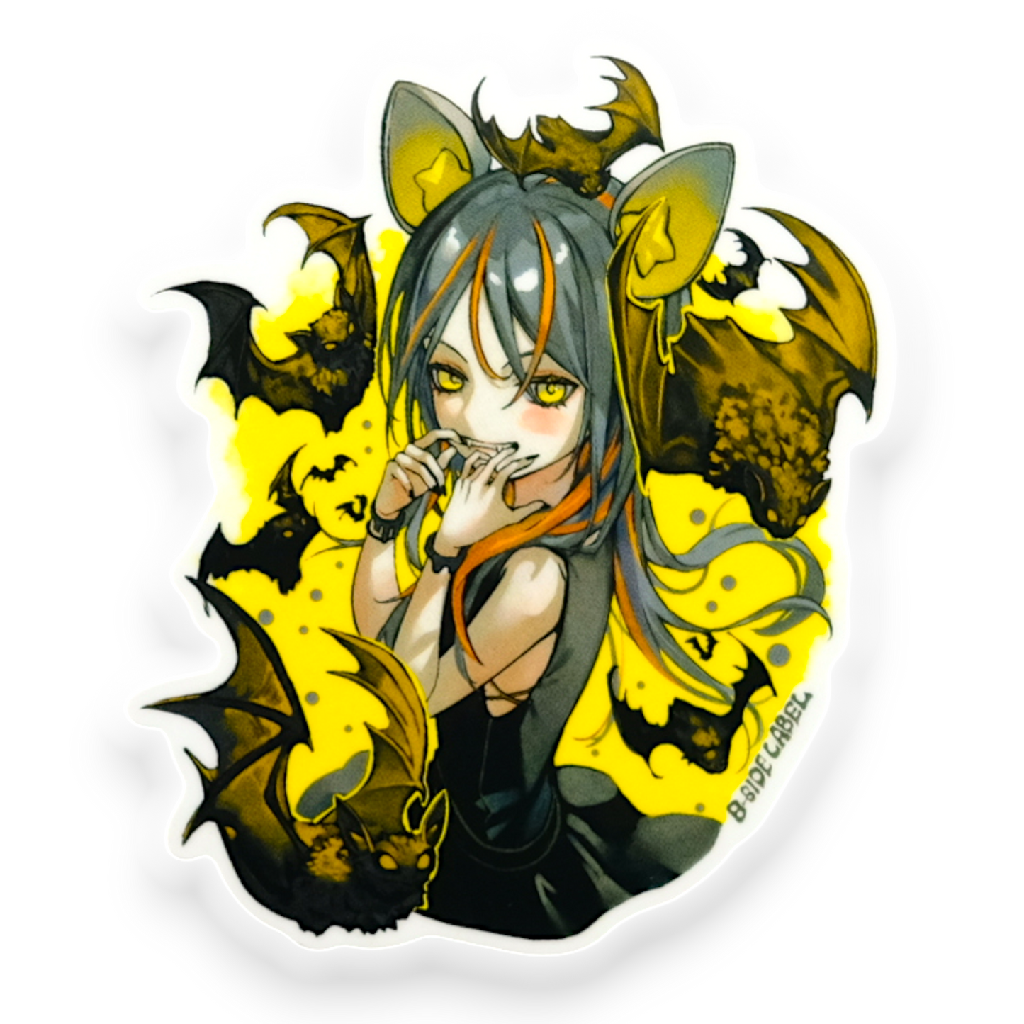 Mysterious Bat Girl ✦ B-Side Label Sticker