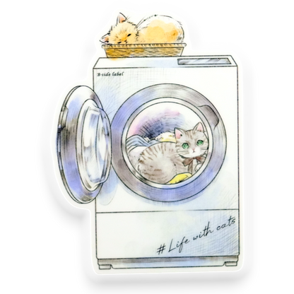 Life with Cats ✦ B-Side Label Sticker