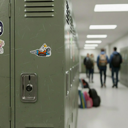 Cat Drill Machine ✦ B-Side Label Sticker