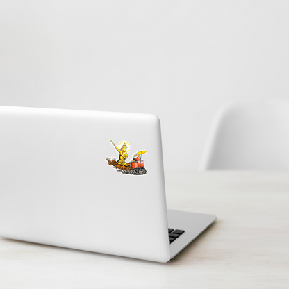 Golden Drummer Deity ✦ B-Side Label Sticker