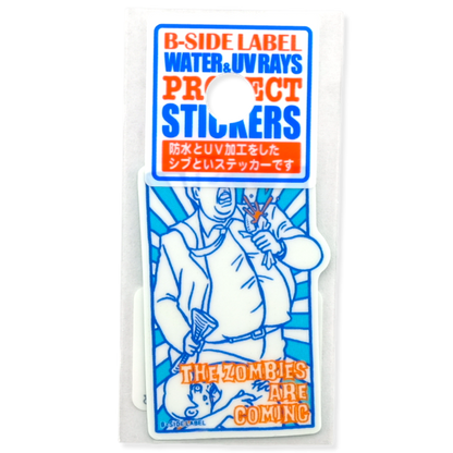 Zombies Attack - Man ✦ B-Side Label Sticker