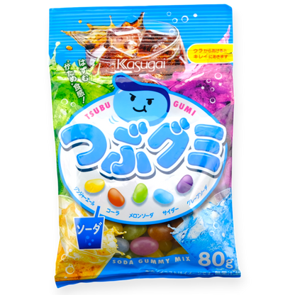 Kasugai Tsubu Gummy ✦ Soda Mix ✦ Japanese Candy