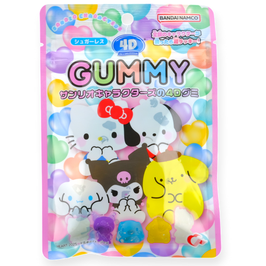 Bandai ✦ Sanrio Characters 4D Gummy ✦ Mixed Fruit (Sugarless)