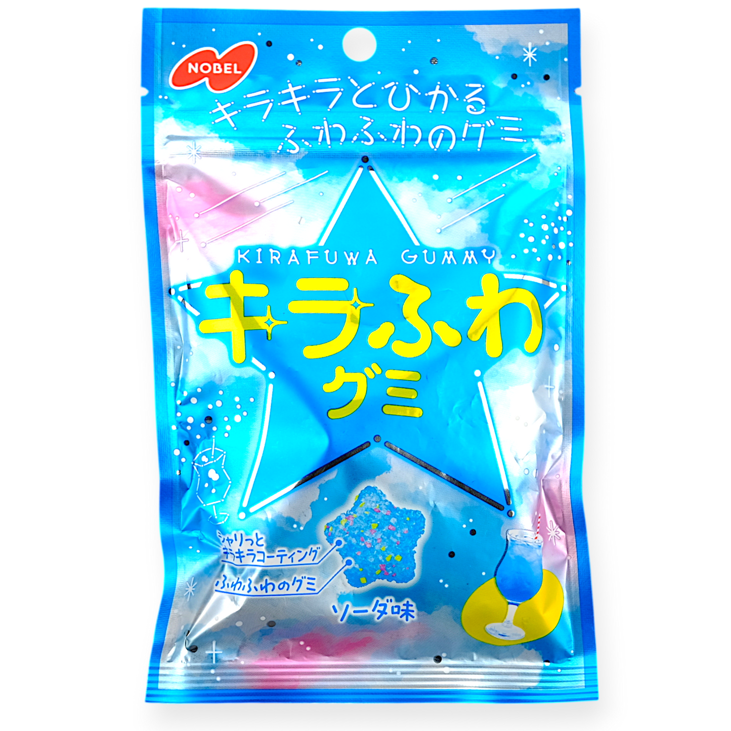 Nobel Kirafuwa Gummy Bundle ✦ Grape, Soda & Pineapple ✦ Japanese Candy