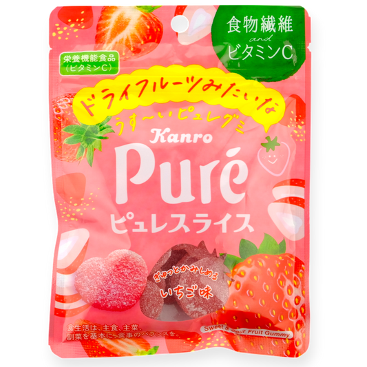 Kanro ✦ Puré Slice Gummy ✦ Strawberry