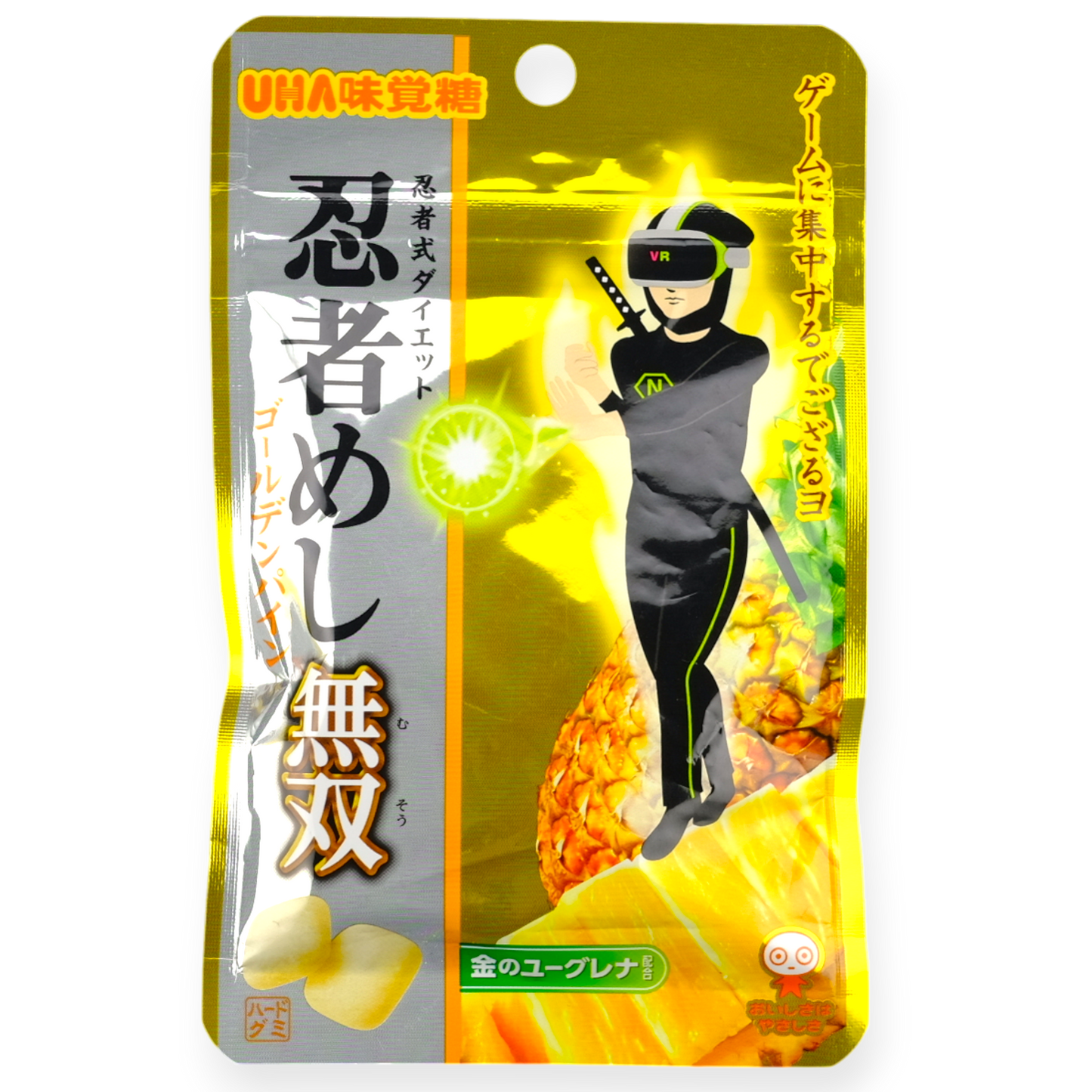 UHA ✦ Ninja Meshi Gamer Gummy ✦ Golden Pineapple