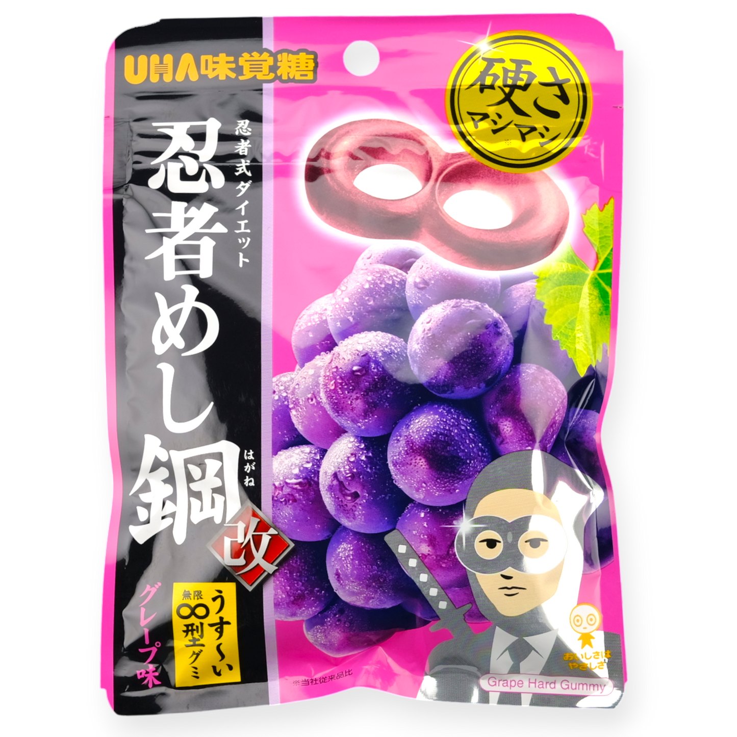 UHA ✦ Ninja Meshi Hard Gummy ✦ Traube