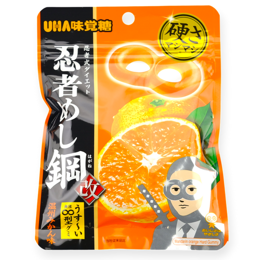 UHA Ninja Meshi Hard Gummy ✦ Orange ✦ Japanese Candy