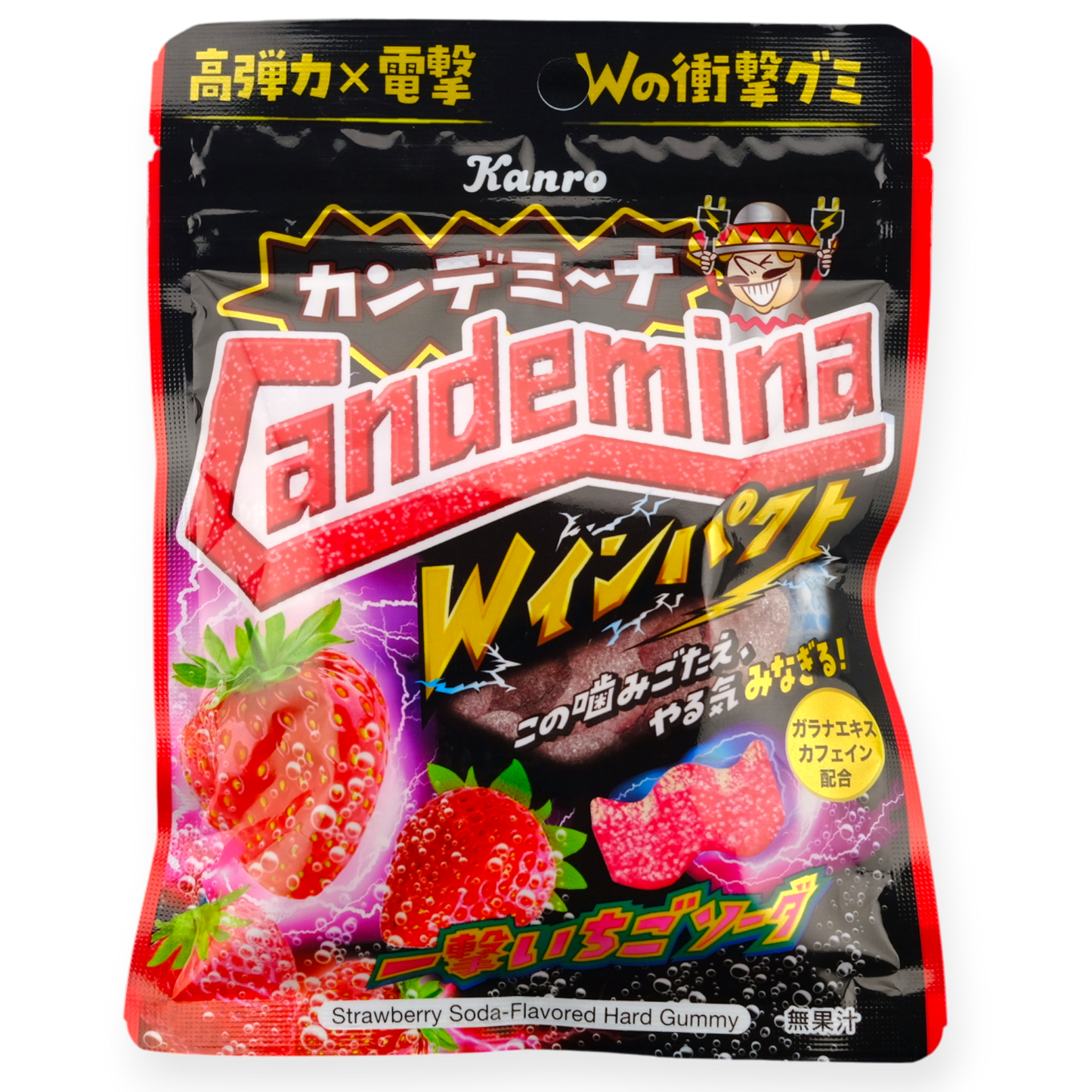 Kanro ✦ Gomitas energéticas Candemina ✦ Refresco de fresa