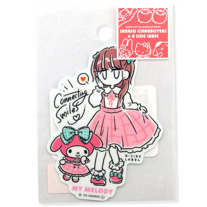 Sanrio My Melody & Girl ✦ B-Side Label Sticker