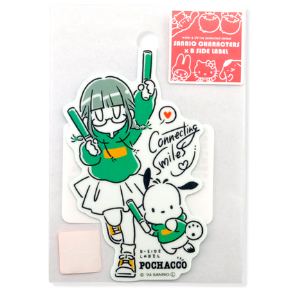 Sanrio Pochacco & Girl ✦ B-Side Label Sticker