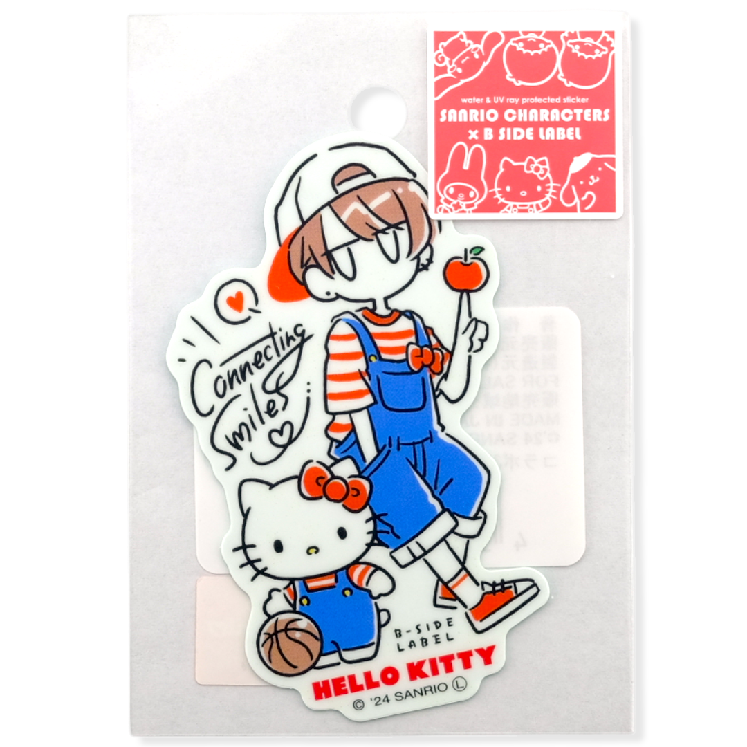 Sanrio Hello Kitty y chica ✦ Pegatina B-Side Label