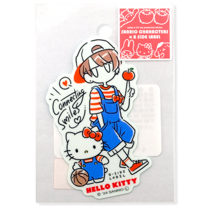 Sanrio Hello Kitty y chica ✦ Pegatina B-Side Label