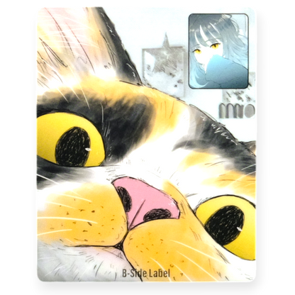 Katzen- & Mädchen-FaceTime ✦ B-Side Label Aufkleber