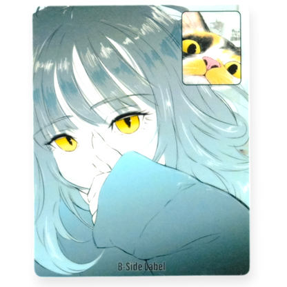 Mädchen & Katze Face-Time ✦ B-Side Label Sticker