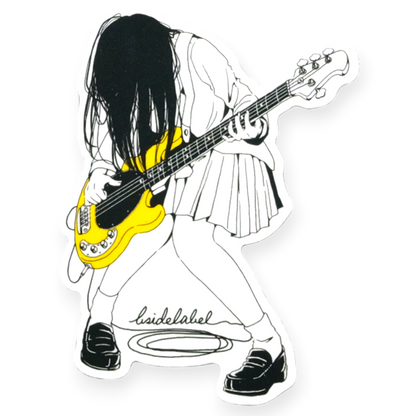 Bad-Ass Bass Girlie ✦ B-Side Label Sticker